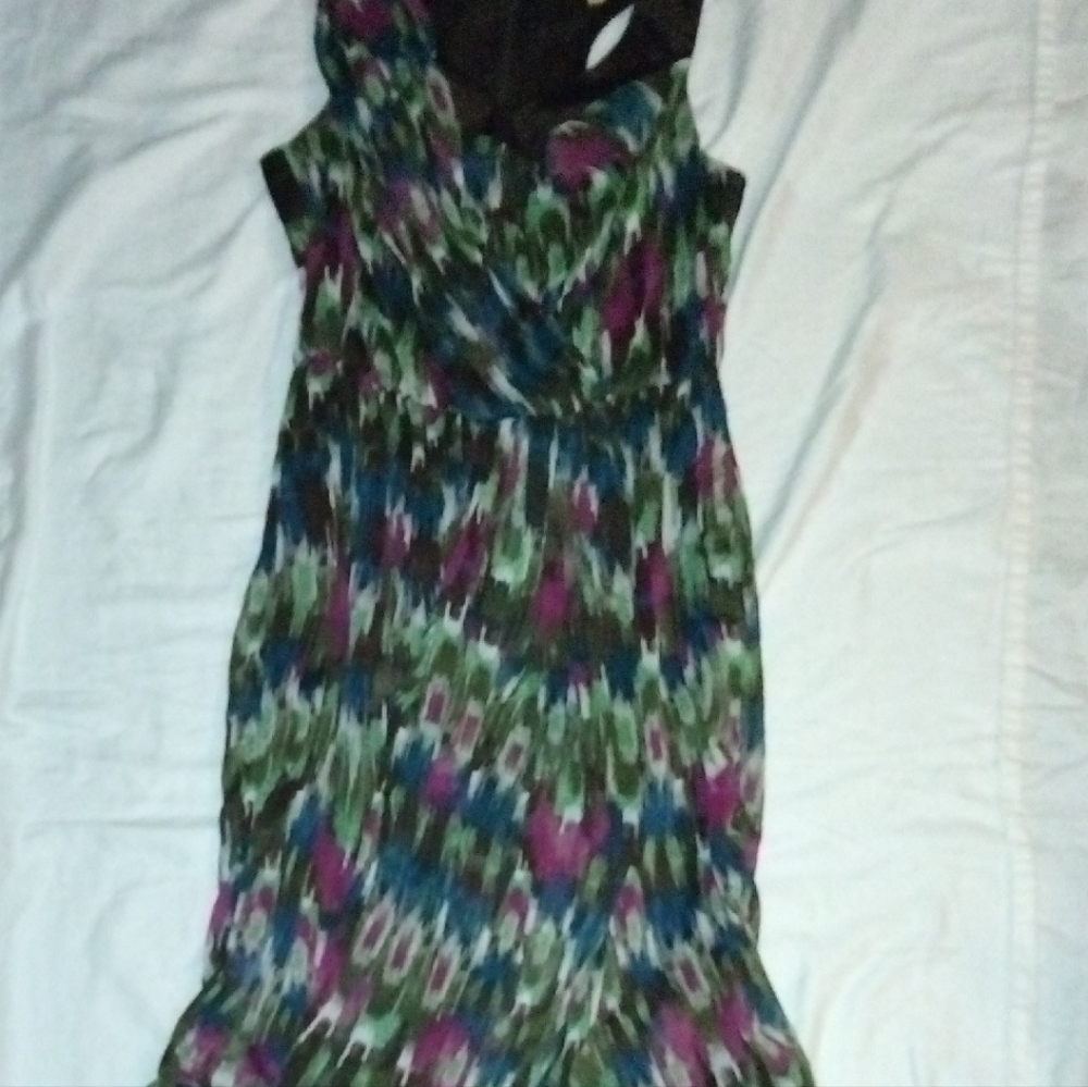 Democracy Vibrant Sleeveless Midi Dress